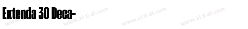 Extenda 30 Deca字体转换